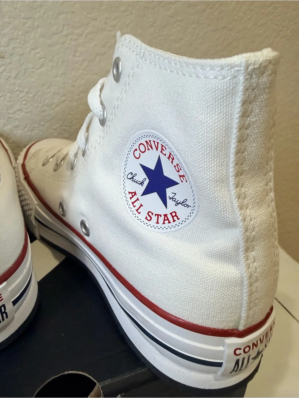 Converse 1 youth Chuck Taylor All Star High Top Platform Sneakers - White